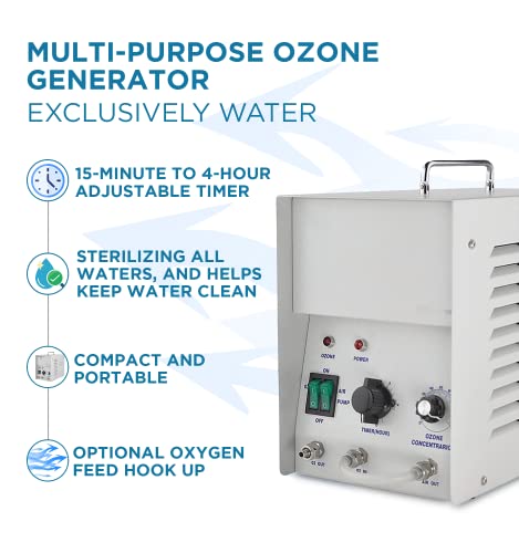 MP 8000 Ozone Generator Suitable for Ponds, Wells, up to 8000mg/hr with Optional Oxygen Hook-up, Light-Weight, Portable - Image 4
