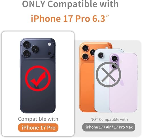 Image of ClearShield Transparent Back Cover for iPhone 17 Pro, Hybrid PC & TPU Shockproof Design, 360 Degree Protection Crystal Clear Case, Anti-Scratch Armor Mobile Phone Cover