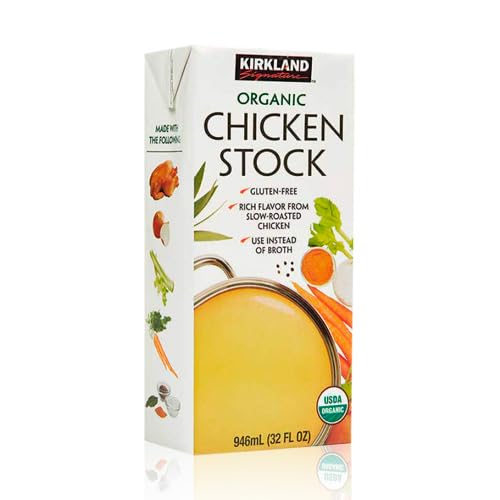 Kirkland Signature Organic Chicken Stock 12 Count #TOP1