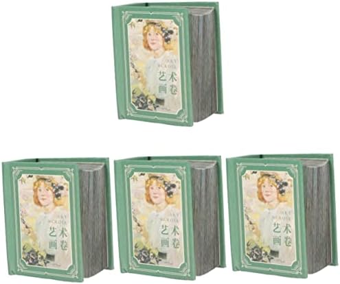 COHEALI 1 Antique Stickers Journal Materials Pocket Collection Background Steno Supplies Photo Scrapbook for Crafts Paper DIY Craft Collage Notebook Journaling No Decals 4pcs Stickiness