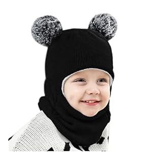 Baby Winter Hat Scarf Set, Unisex Infant Toddler Kids Hat Scarf