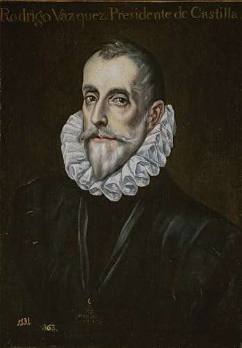Mural Rodrigo Vázquez De Arce El Greco pintura sobre lienzo para decoración de despachos