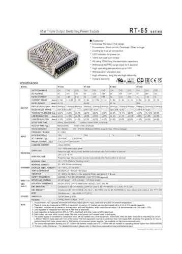 Alimentation à découpage RT-65C triple sortie haute stabilité tension - 4
