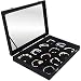 Bracelet & Jewelry Accessories Organizer Tray with Transparent Lid ~ Ample Space ~ Removable Compartment Showcase to Store Bangles, Rings, Earrings, Studs, Necklace - See Through Jewelry Case (Black)