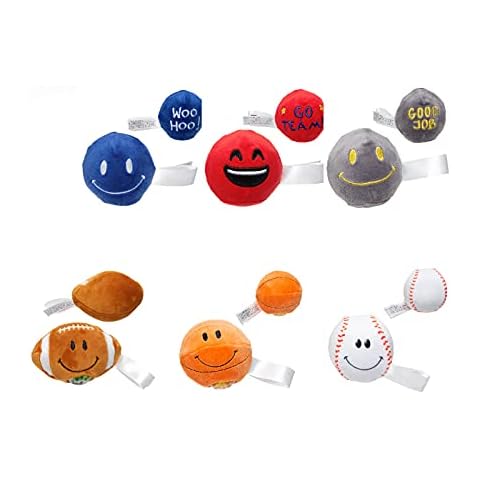 Ariel EDGE Stress Buster Toy Stress Relief Ball for Kids/Adult (Set of 3/4/5/6/7piece)-Squeeze Squishy Ball with Soft Plush Cover on The Outside-Multiple Character (Gift ball kit of 6 pieces) Cover