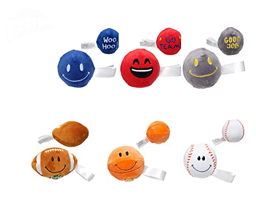 Ariel EDGE Stress Buster Toy Stress Relief Ball for Kids/Adult (Set of 3/4/5/6/7piece)-Squeeze Squishy Ball with Soft Plush Cover on The Outside-Multiple Character (Gift ball kit of 6 pieces)