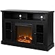 Ameriwood Chicago Elektrischer Kamin-TV-Konsole 50 Schwarze Eichenoptik