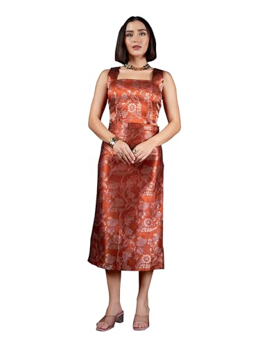 Image of PURVAJA Women's Sleeveless Top Skirt Printed Co-Ords Set
