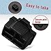 luckkyme Ethernet Hub Port RJ45 Anti Dust Cover Cap Protector Plug (50PCS/Black)