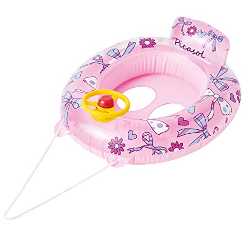 ドウシシャ 浮き輪 足穴カーボート リボン 65cm