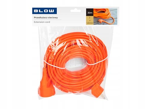 PRZEDŁUŻACZ OGRODOWY DO LAMPEK KOSIARKI BUDOWLANY GRUBY SZNUR 2x1,5mm 30m