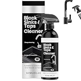 Pulitore Rubinetti Neri Senza Graffi, Rimuovi Calcare da Acqua Dura, Sicuro per Rubinetti Neri, Adatto per Lavandini, Piastrelle Ceramiche del Bagno (1 Pezzo)