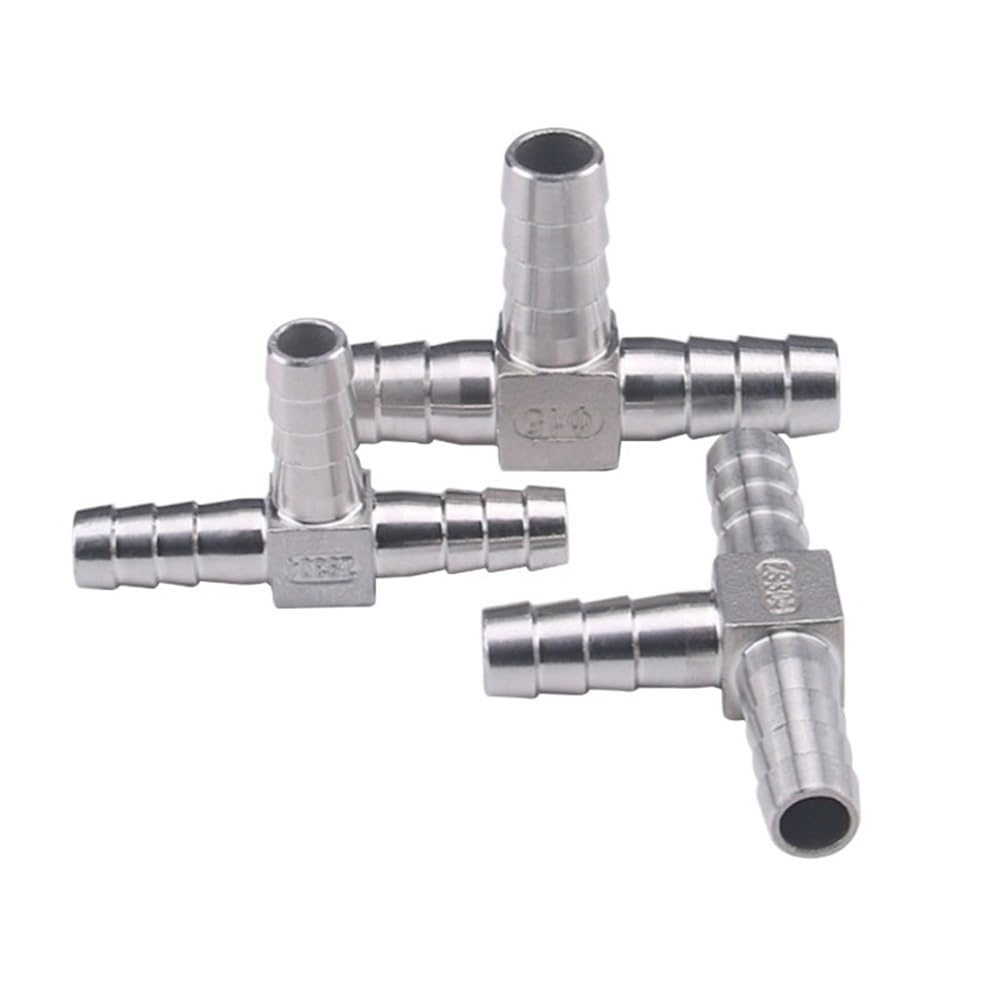 T-Typ-T-Rohrverschraubung, 304 Edelstahl-Widerhaken, 2-, 3-, 4-Wege-Y-Typ-Wasserschlauchanschluss, Widerhakenadapter, 1 Stück(Red,32mm)