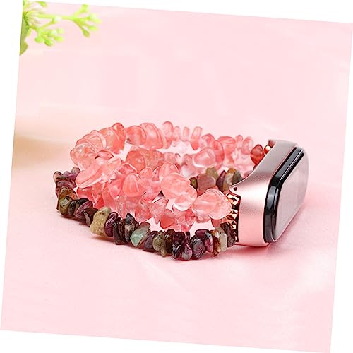 NUOBESTY 1pc Decorative Agate Watch Strap Creative Crystal Wristband for Jewelry-inspired Rough Band Comfortable and Stylish Accessory for Any Occasion4
