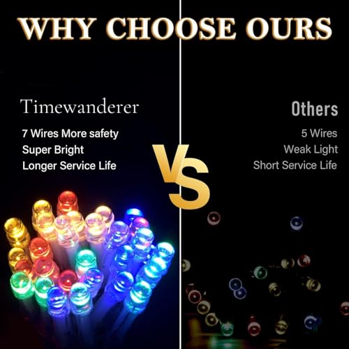 RGB Colorful Christmas Lights,Led String Fairy Lights AA Battery Operated Decorative Lights for Garden Home DIY Decoration Party Window Bedroom Indoor Outdoor Decor (4M 40 LEDs)