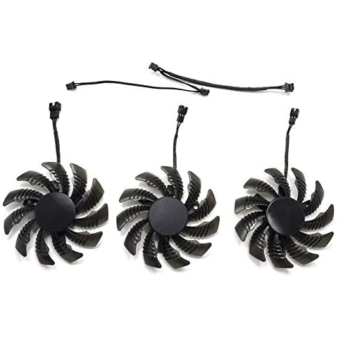 inRobert PLD08010S12H 75 mm 3-Pin Grafikkartenlüfter für Gigabyte GEFORCE GTX 970 Lüfter Cover