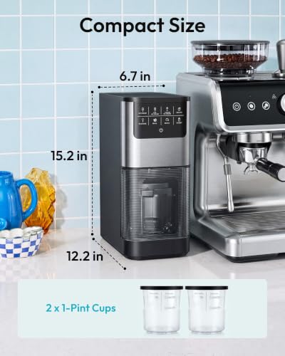 Image of EUHOMY 7-in-1 Ice Cream Maker, 2 Pints for Gelato, Sorbet & Milkshakes