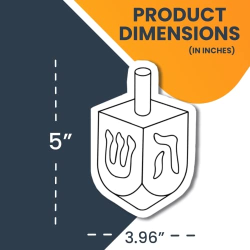 Magnet Me Up Color Your Own Hanukkah Dreidel Diy Holiday Magnet Decal, 5 Dreidel Pack, Creative Artistic Gift Idea With Bonus Crayons #TOP1