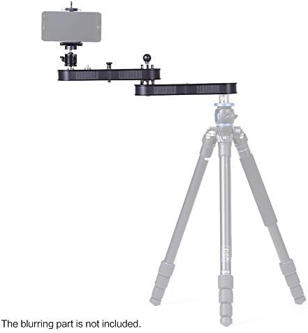 Andoer Camera Slider Rail Track Dolly with Panning and Linear Motion Extends Up to 4× Distance for GoPro Action Cameras/Smartphone/DSLR/ILDC Cameras' Video Recording
