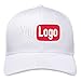 Custom Hats Logo Design Your Own Baseball Cap Embroidered Dad Hat Personalized Adjustable Men Women White