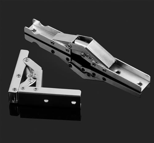 2 paquets de support d'angle de 90 degr¨¦s support de support d'affichage pliable support de porte pliante/charni¨¨re d'¨¦tag¨¨re support cach¨¦...