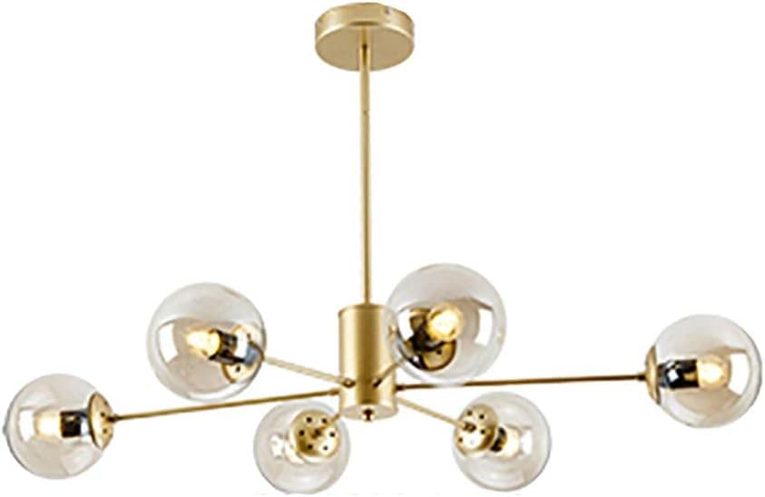 Lustres modernes de luxe avec abat-jour en verre pour salon et cuisine chic