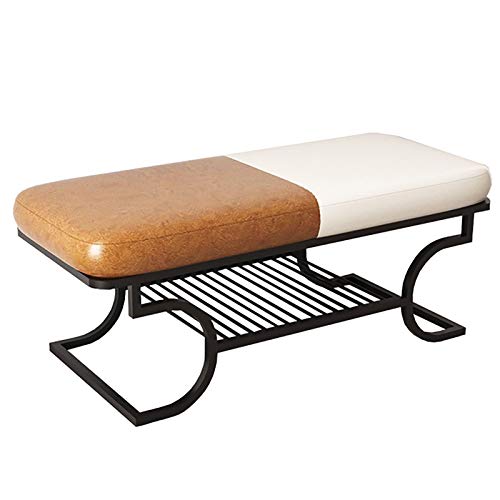 Tabouret à langer l'entrée noir pour ranger les chaussures facilement
