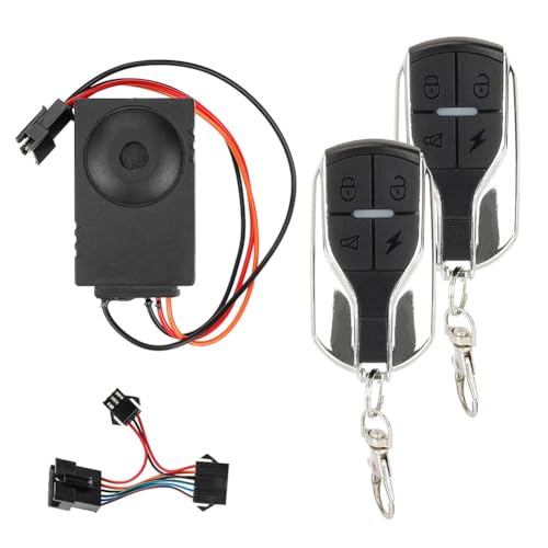 NiuLumea Patinete eléctrico con alarma antirrobo 36-72V con dos interruptores, para Thunder/Victor, para Kaabo, para Mantis 10, para lobo, color negro