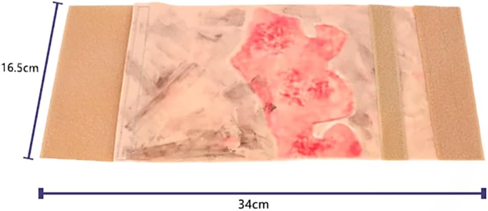 Simulated Burn Wound Model, 2-3 Degree Limb Burns Training Module, Wearable Wound Skin Model, for Burn Care Training, Medical Teaching Demonstration