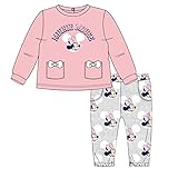 Artesania Baby-Mädchen Chandal Brush Fleece Minnie Jogginganzug, Pink (Rosa C07), One Size (Herstellergröße: 09M)
