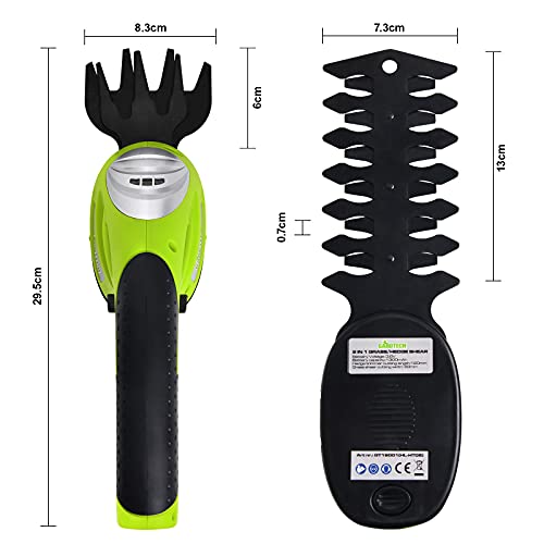 Akku-Grasschere Gardtech 2 in 1 kabellose Grasschere 3,6 V für Gärtner