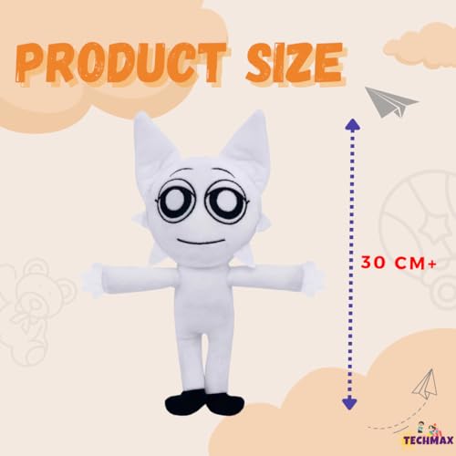 Image of White Standing Sprunki Plush Toy