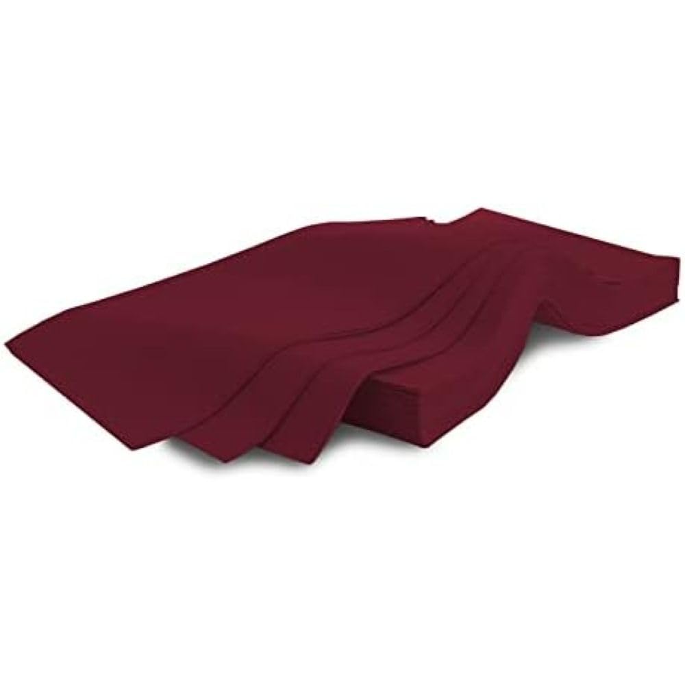 Generico 100 Tovaglie in TNT Tessuto Non Tessuto Misura 120x120cm COPRIMACCHIA 50gr m/q Ideali per la ristorazione sagre feste vari colori (Bordeaux)