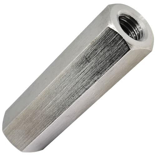 Image of 1pc M10x60xS16 Right and Left Hex Coupling Nuts,304 Stainless Steel Hex Rod Connector