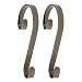 Haute Decor Stocking Scrolls 2 Pack - Oil-Rubbed Bronze Holly Embossed