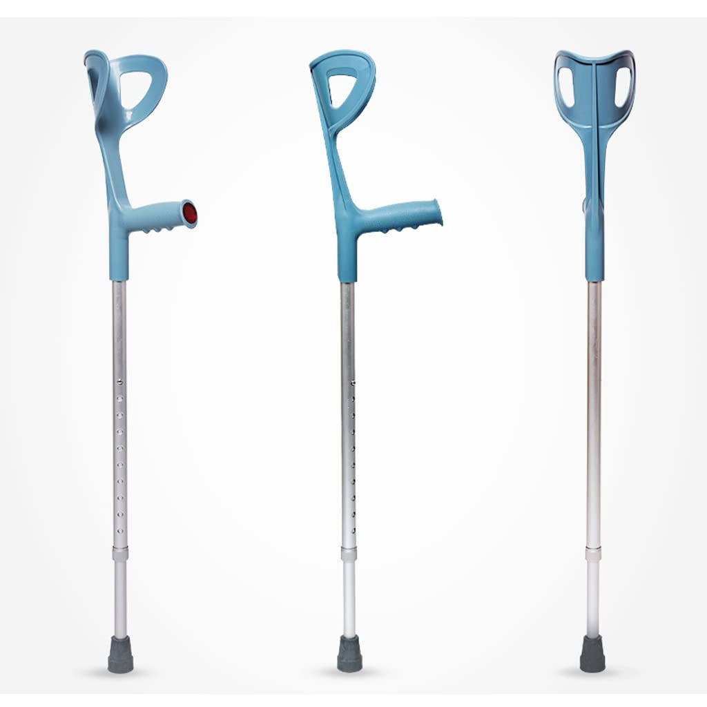 Muletas Brazo Muletas De Codo Portátiles Muletas De Aleación De Aluminio Muletas De Axilas Retráctiles Livianas Antideslizantes Rehabilitación De Fracturas Muleta Auxiliar Anhelan