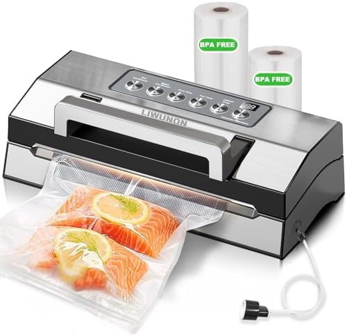 Upgraded Precision Fast-Vacuum Sealer, LIWUNON Commercial Full Au...