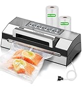 Upgraded Precision Fast-Vacuum Sealer, LIWUNON Commercial Full Automatic Food Vacuum Sealer Machi...
