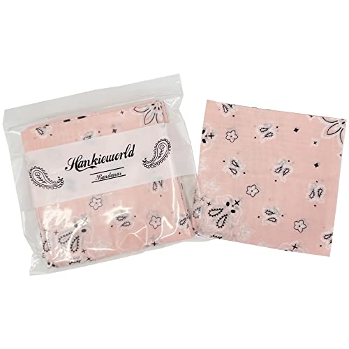 Image of Single Pack Bandanas 60s Premium Cotton Soft Thin Handfeel Large Handkerchief for Men and Women
