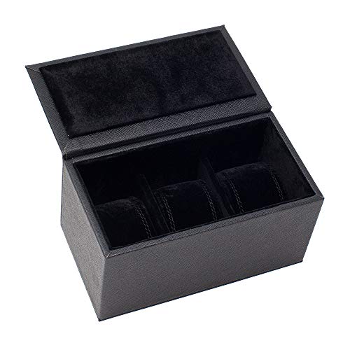 Caddy Bay Collection Watch Box Case Holds 3 Large Watches - High Clearance