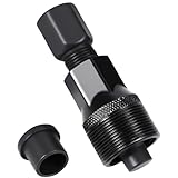 ptiysta Bicycle Crank Unloading Tool, Black Crank Arm Puller Arm Puller Compact Crank, Swivel Pulley, Black Steel Bicycle Bottom Bracket Tool Repair Maintenance