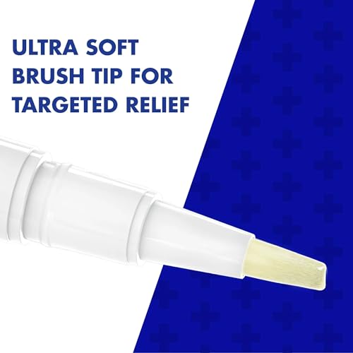 Image of Kank-A Mouth Pain Gel, Fast-Acting Pain Relief with Soft Brush, 0.07 oz