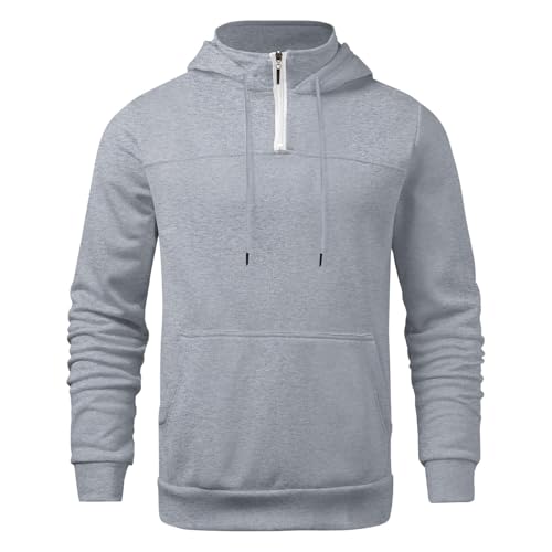 Hoodies for Men Tactical Military Hoodie Mock Turtleneck Windproof Thermal Sweatshirt with Pocket 1/4 Zip Pullover Top2