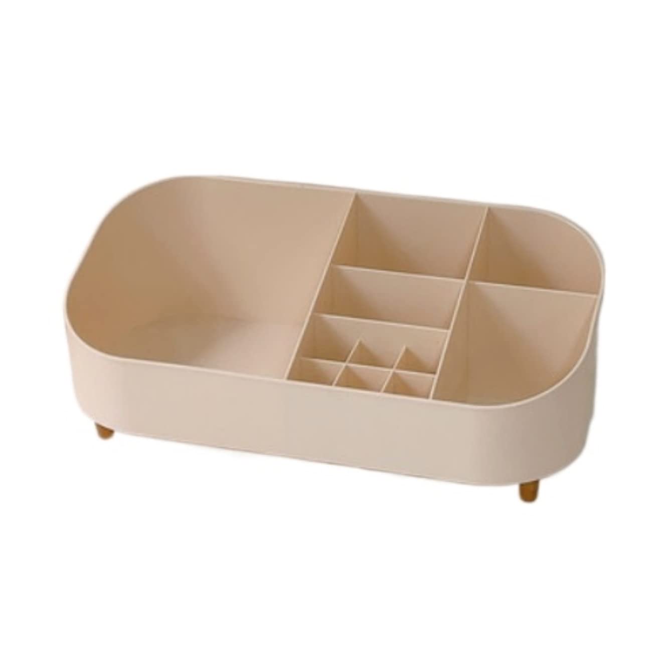 Makeup Organizer Cosmetics Organizer Desktop Cosmetic Storage Box Dressing Table Skin Care Product Display Makeup Organizer Make Up Organizers And Storage (Color : White, Size : 34.5 * 16 * 14cm)