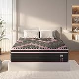 Diggtek King Size Mattress, 10 Inch Hybrid Mattress in a Box, Medium Firm, Individually Pocketed Springs & Memory Foam, Motion Isolation, Pressure Relief, Breathable