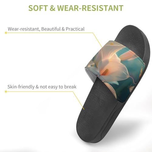 Calla Lilies Bouquet Butterfly Slippers for Women Men Anti-Slip Shower Slides Open Toe Slippers for Home Outdoor Beach3