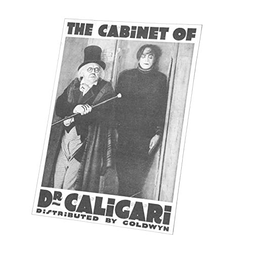 Cabinet du Dr Caligari affiche vintage toile imprimée rétro 60 x 80 cm