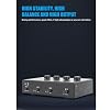 Jeanoko 2 Channel Microphone Amplifier High Stability Phantom Power for Dynamic and Condenser Mics and Guitar USB 5V DC #2