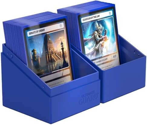 Ultimate Guard Boulder Solid 100+, Deck Case for 100 Double-Sleeved TCG Cards, Blue, Secure & Durable Storage for Trading Card Games, No Transparency - 4