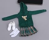 HiPlay 1/6 Scale Female Figure Doll Clothes, Sweater+Skirt+Socks+Shoes Uniform Costume for 12 inch Female Action Figure Phicen/TBLeague CM180(B)